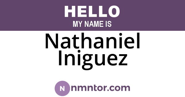 Nathaniel Iniguez