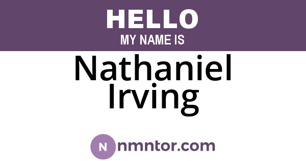 Nathaniel Irving