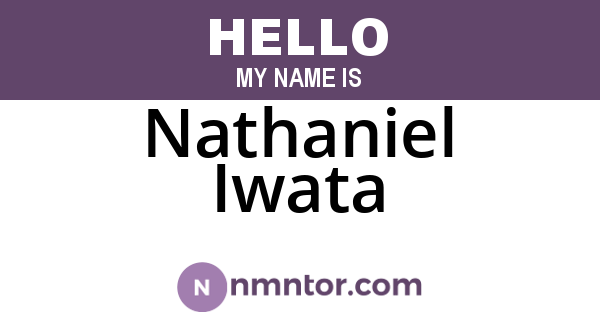 Nathaniel Iwata