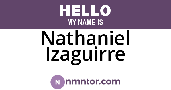Nathaniel Izaguirre