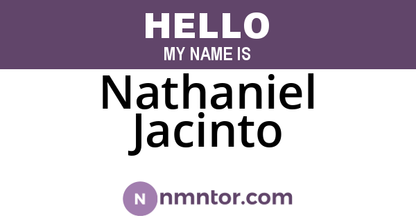 Nathaniel Jacinto