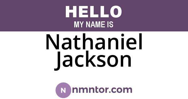 Nathaniel Jackson