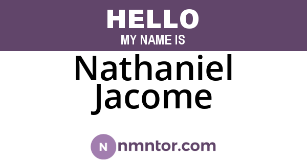 Nathaniel Jacome