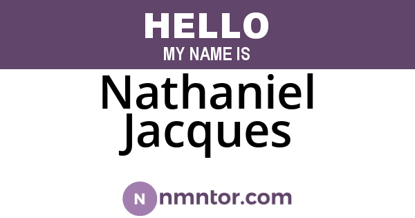 Nathaniel Jacques