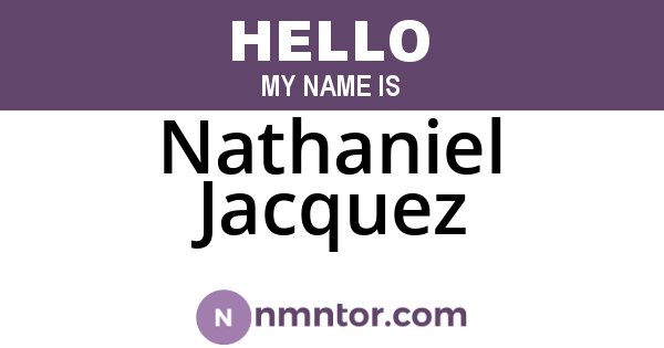 Nathaniel Jacquez