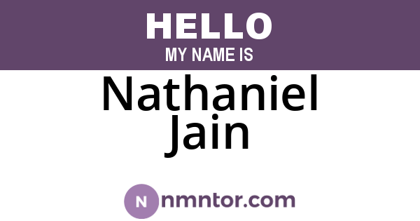 Nathaniel Jain