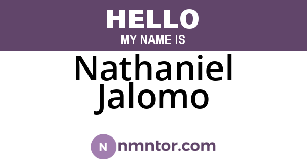 Nathaniel Jalomo