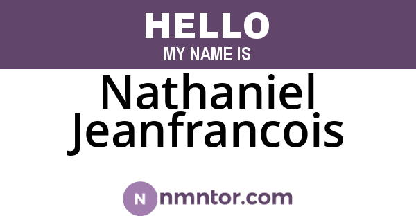 Nathaniel Jeanfrancois