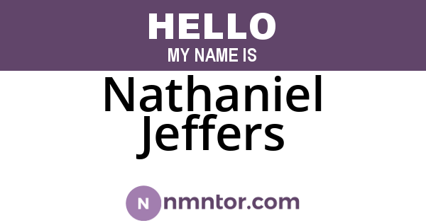 Nathaniel Jeffers
