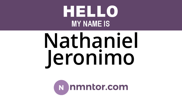 Nathaniel Jeronimo