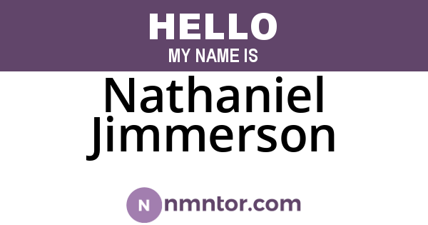Nathaniel Jimmerson