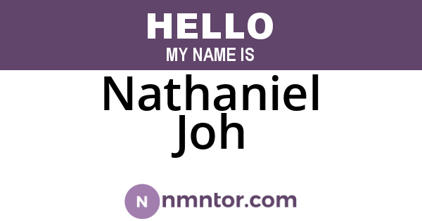 Nathaniel Joh
