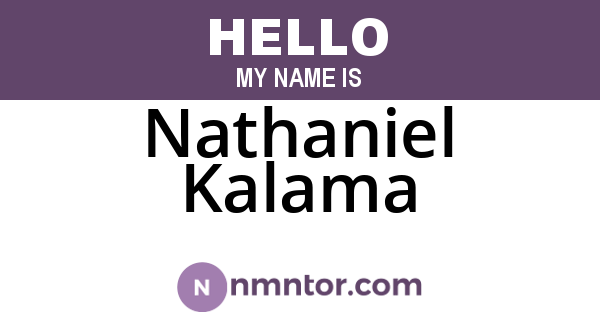Nathaniel Kalama