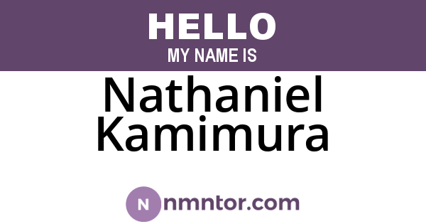 Nathaniel Kamimura