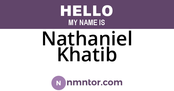 Nathaniel Khatib