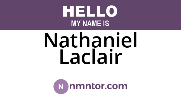 Nathaniel Laclair