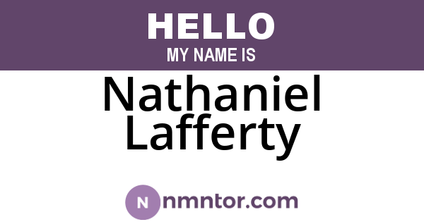 Nathaniel Lafferty