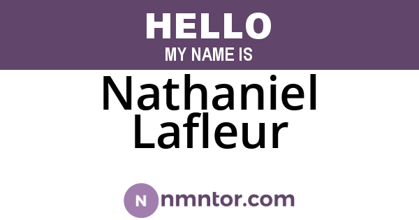 Nathaniel Lafleur