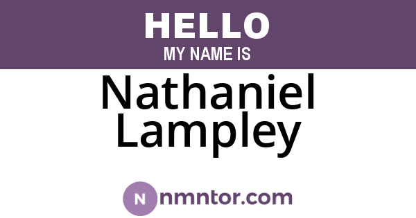 Nathaniel Lampley