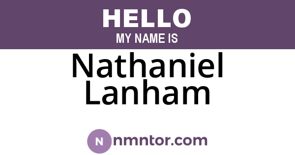 Nathaniel Lanham