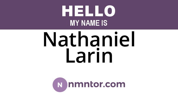 Nathaniel Larin