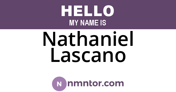 Nathaniel Lascano