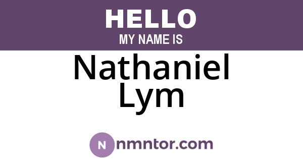 Nathaniel Lym