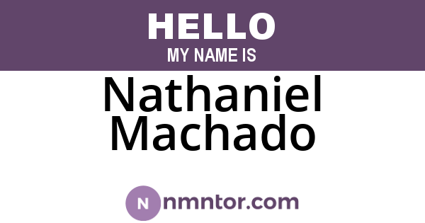 Nathaniel Machado