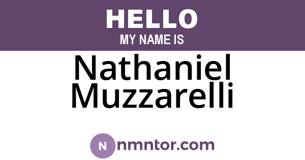 Nathaniel Muzzarelli
