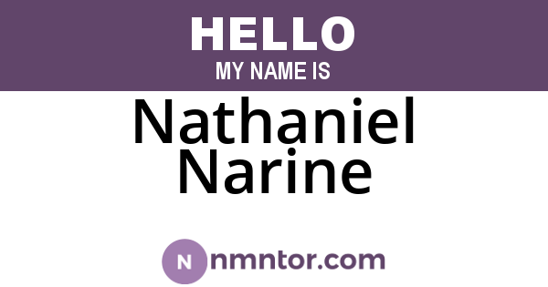 Nathaniel Narine