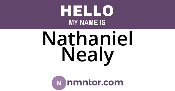 Nathaniel Nealy