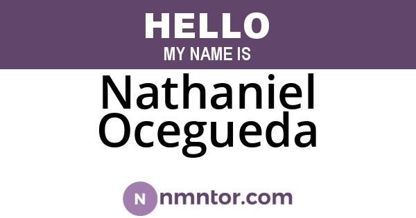Nathaniel Ocegueda
