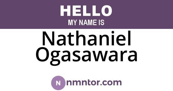 Nathaniel Ogasawara
