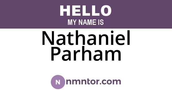 Nathaniel Parham