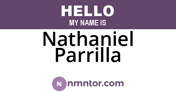 Nathaniel Parrilla