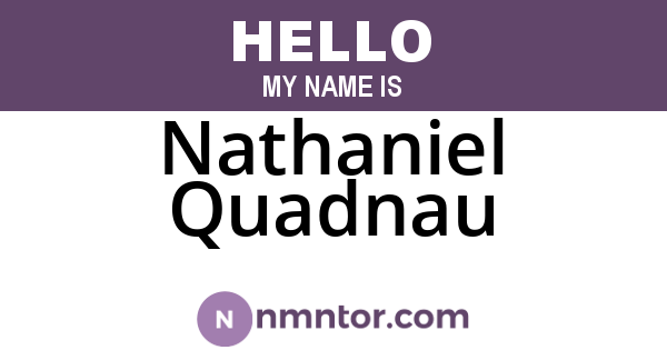 Nathaniel Quadnau