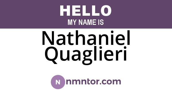 Nathaniel Quaglieri