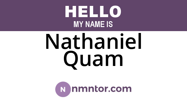 Nathaniel Quam