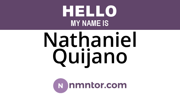Nathaniel Quijano