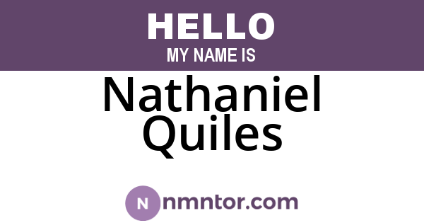 Nathaniel Quiles