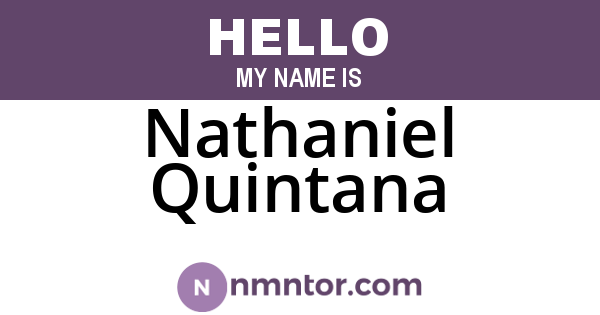 Nathaniel Quintana