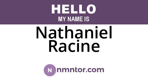 Nathaniel Racine