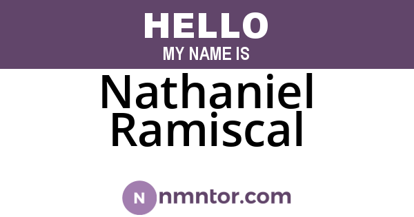 Nathaniel Ramiscal