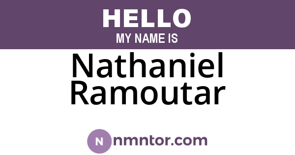 Nathaniel Ramoutar