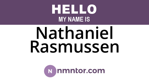 Nathaniel Rasmussen
