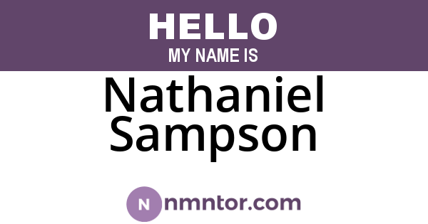 Nathaniel Sampson