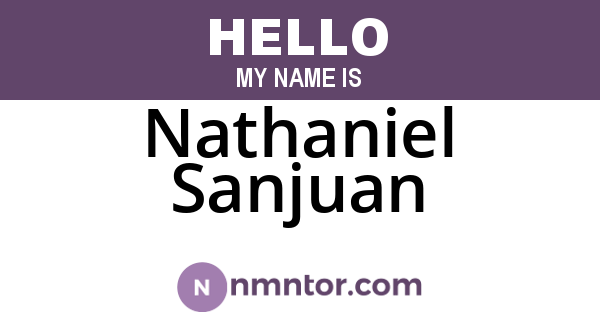 Nathaniel Sanjuan
