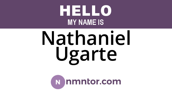 Nathaniel Ugarte