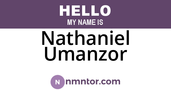 Nathaniel Umanzor