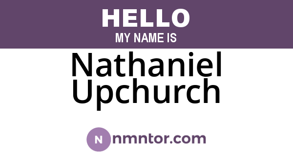 Nathaniel Upchurch